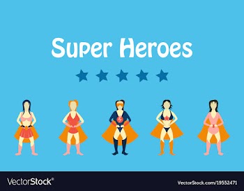 Superhero actions icon set in cartoon colored vector image