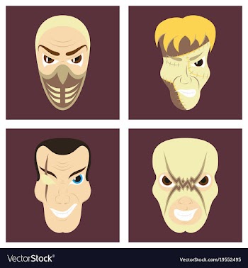 Superhero actions icon set in cartoon colored vector image