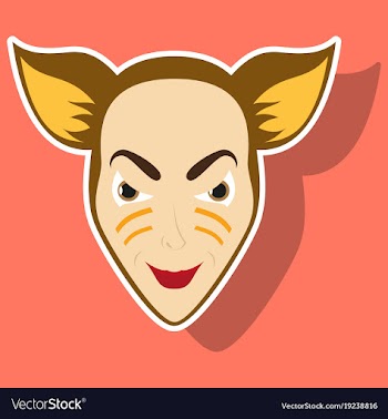 Superhero animal cartoon sticker vector image