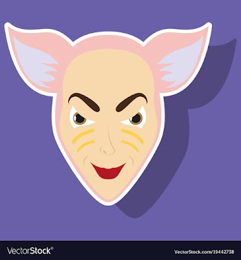Superhero animal cartoon sticker vector image