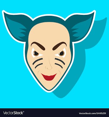 Superhero animal cartoon sticker vector image