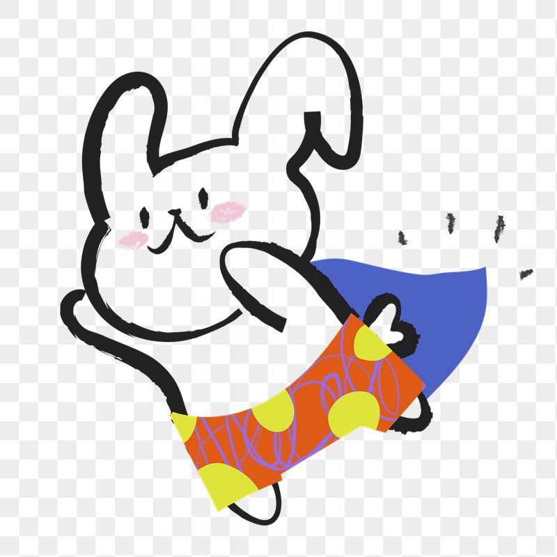 Superhero bunny png sticker, colorful | Free PNG Illustration - rawpixel