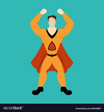 Superhero cartoon icon with superman on vector image