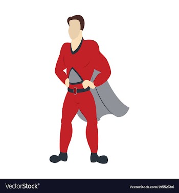 Superhero cartoon icon with superman on vector image