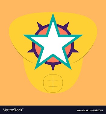 Superhero color flat badges emblems logos vector image