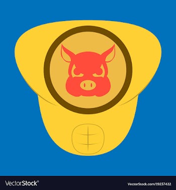 Superhero color flat badges emblems logos vector image