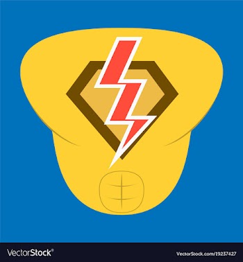 Superhero color flat badges emblems logos vector image