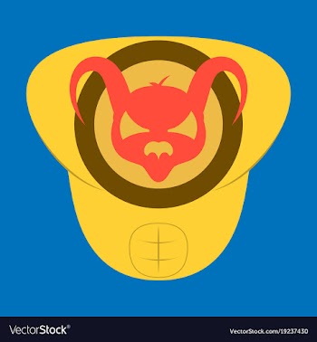 Superhero color flat badges emblems logos vector image