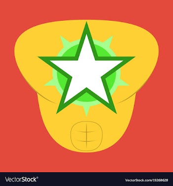 Superhero color flat badges emblems logos vector image