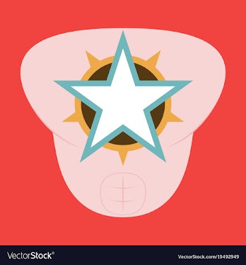 Superhero color flat badges emblems logos vector image