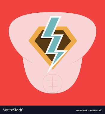 Superhero color flat badges emblems logos vector image