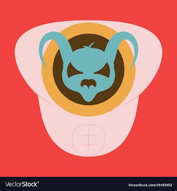 Superhero color flat badges emblems logos vector image