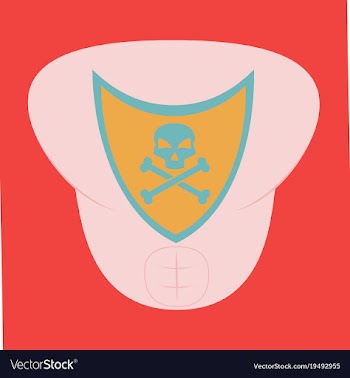 Superhero color flat badges emblems logos vector image