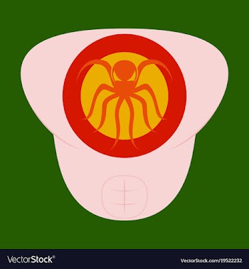 Superhero color flat badges emblems logos vector image