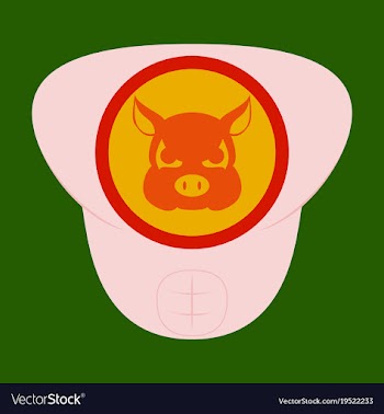 Superhero color flat badges emblems logos vector image
