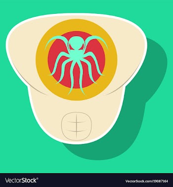 Superhero color sticker badges emblems logos vector image