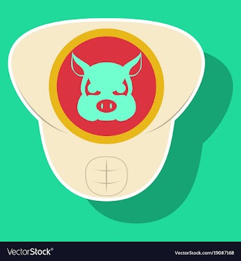 Superhero color sticker badges emblems logos vector image