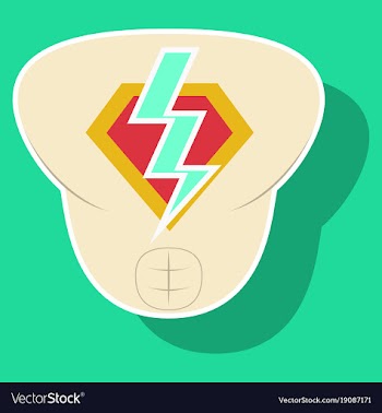 Superhero color sticker badges emblems logos vector image