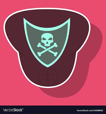 Superhero color sticker badges emblems logos vector image