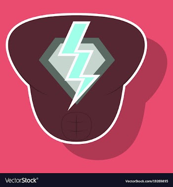 Superhero color sticker badges emblems logos vector image