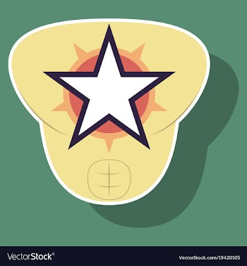 Superhero color sticker badges emblems logos vector image