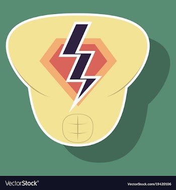 Superhero color sticker badges emblems logos vector image