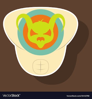 Superhero color sticker badges emblems logos vector image