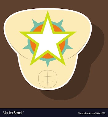 Superhero color sticker badges emblems logos vector image