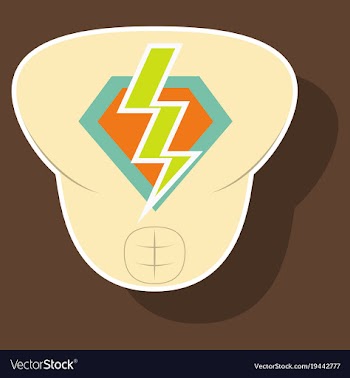 Superhero color sticker badges emblems logos vector image