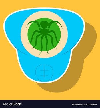 Superhero color sticker badges emblems logos vector image
