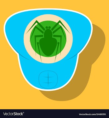 Superhero color sticker badges emblems logos vector image
