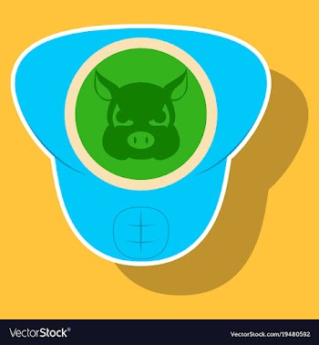 Superhero color sticker badges emblems logos vector image