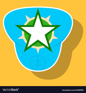 Superhero color sticker badges emblems logos vector image