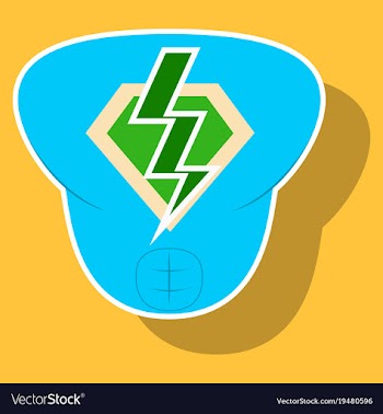 Superhero color sticker badges emblems logos vector image