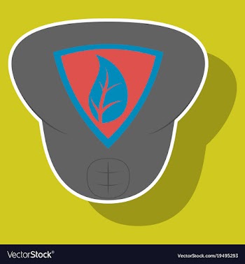 Superhero color sticker badges emblems logos vector image