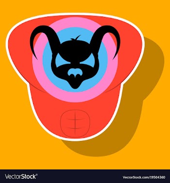 Superhero color sticker badges emblems logos vector image