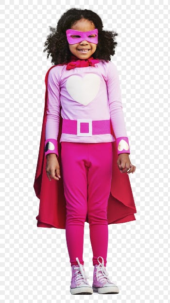 Superhero girl png clipart, children's | Free PNG - rawpixel