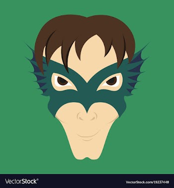 Superhero in action superhero character icon in vector image