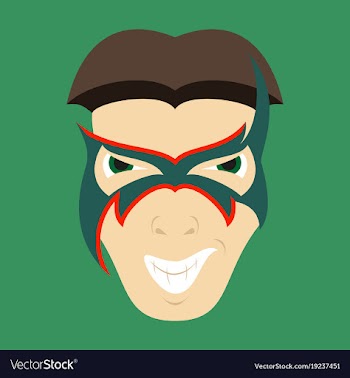 Superhero in action superhero character icon in vector image