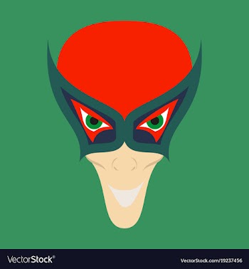 Superhero in action superhero character icon in vector image
