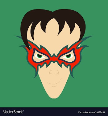 Superhero in action superhero character icon in vector image