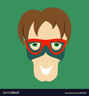 Superhero in action superhero character icon in vector image