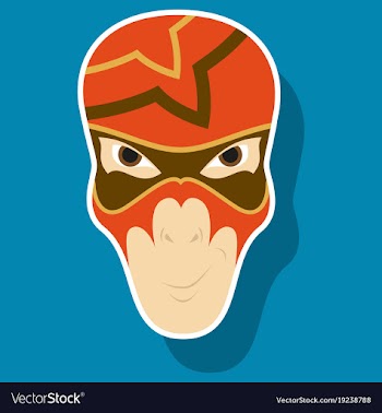 Superhero in action superhero character icon in vector image