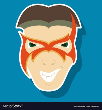 Superhero in action superhero character icon in vector image