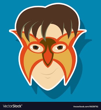 Superhero in action superhero character icon in vector image