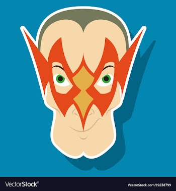 Superhero in action superhero character icon in vector image