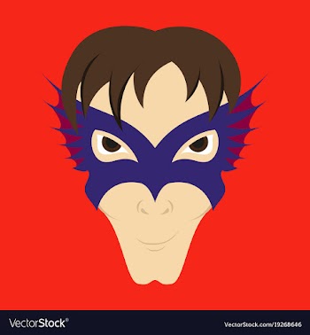 Superhero in action superhero character icon in vector image