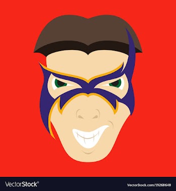 Superhero in action superhero character icon in vector image