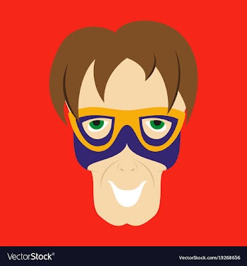 Superhero in action superhero character icon in vector image