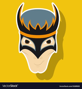 Superhero in action superhero character icon in vector image